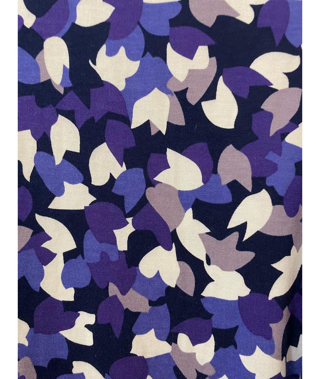 DIANE VON FURSTENBERG Фиолетовое хлопковое коктейльное платье, фото 4