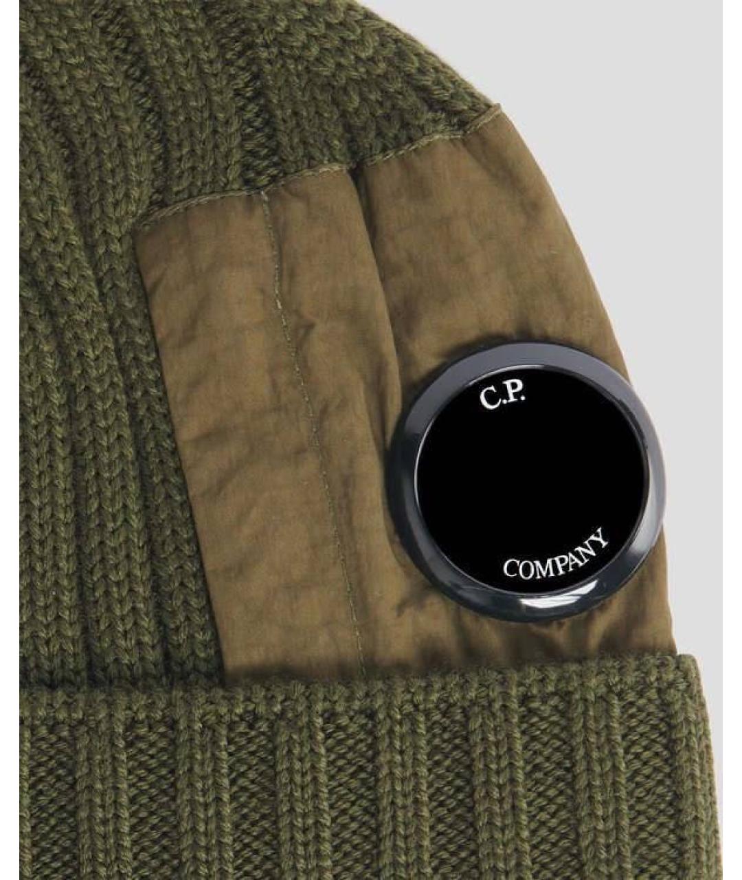 CP COMPANY Хаки шерстяная шапка, фото 2