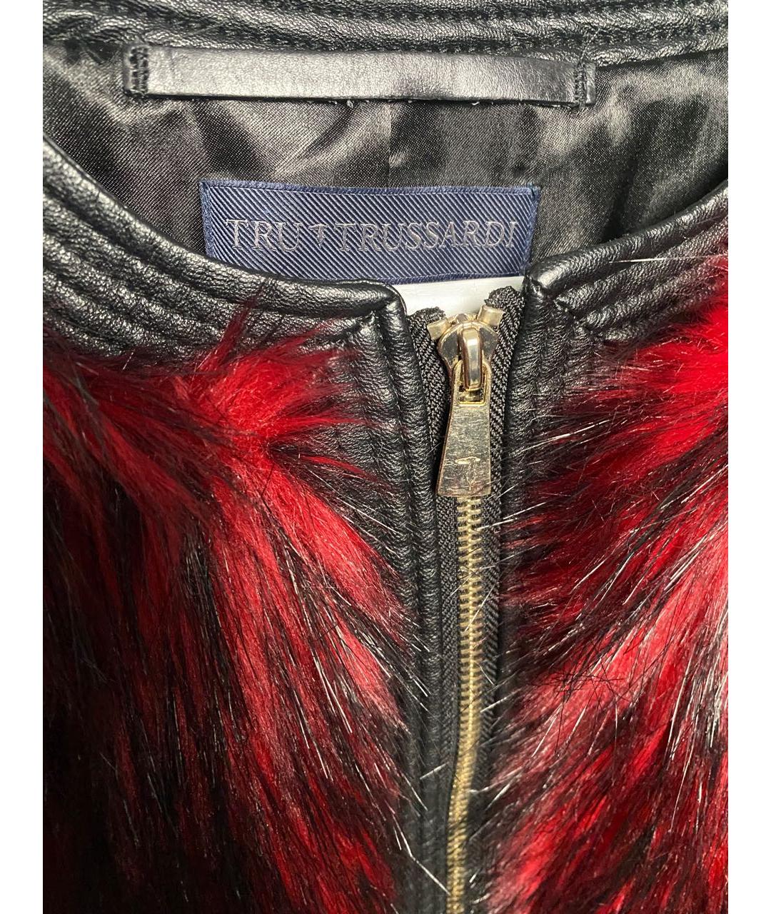 TRUSSARDI Черная синтетическая куртка, фото 3