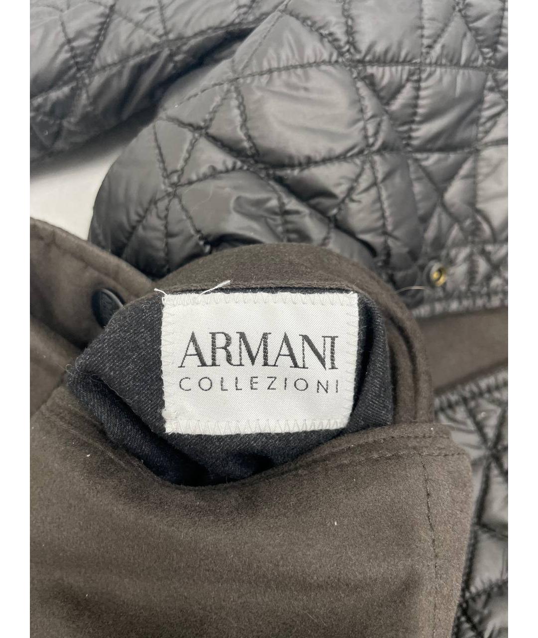 ARMANI COLLEZIONI Коричневая полиамидовая куртка, фото 8