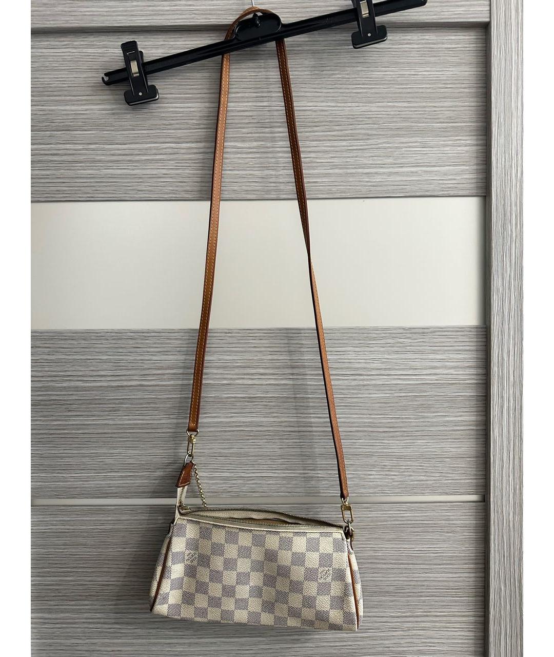 LOUIS VUITTON Белая кожаная сумка через плечо, фото 2
