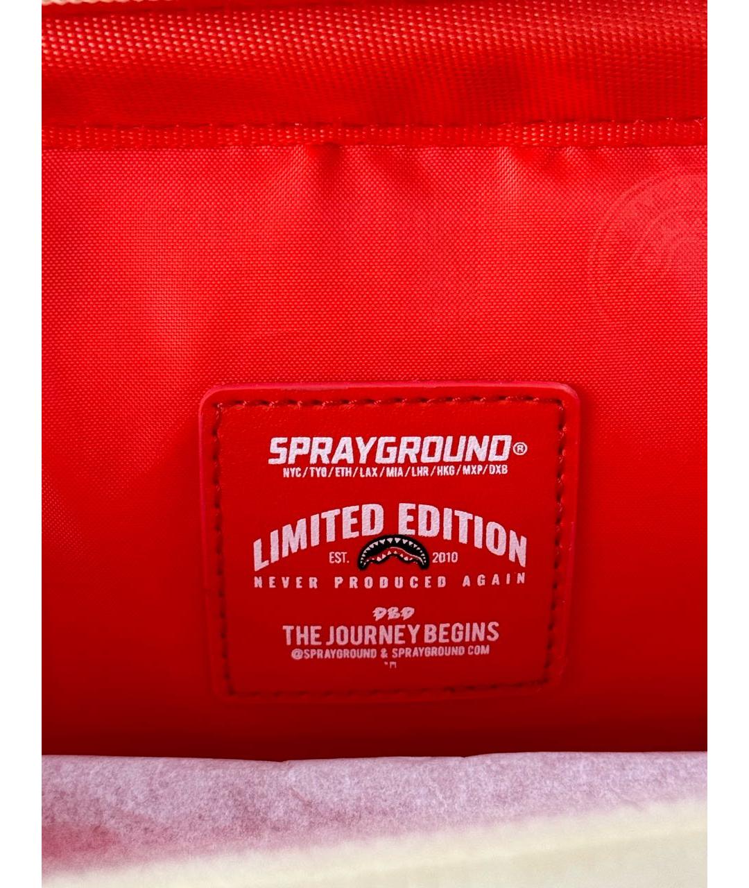 SPRAYGROUND Серый рюкзак из искусственной кожи, фото 7