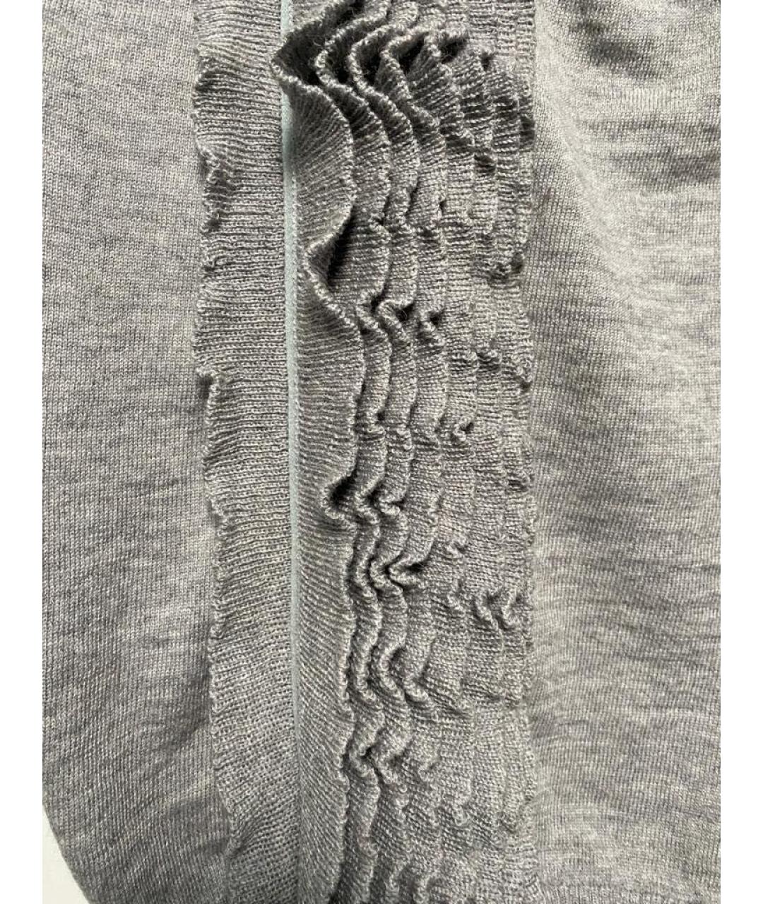 CAVALLI CLASS Серый шерстяной джемпер / свитер, фото 3