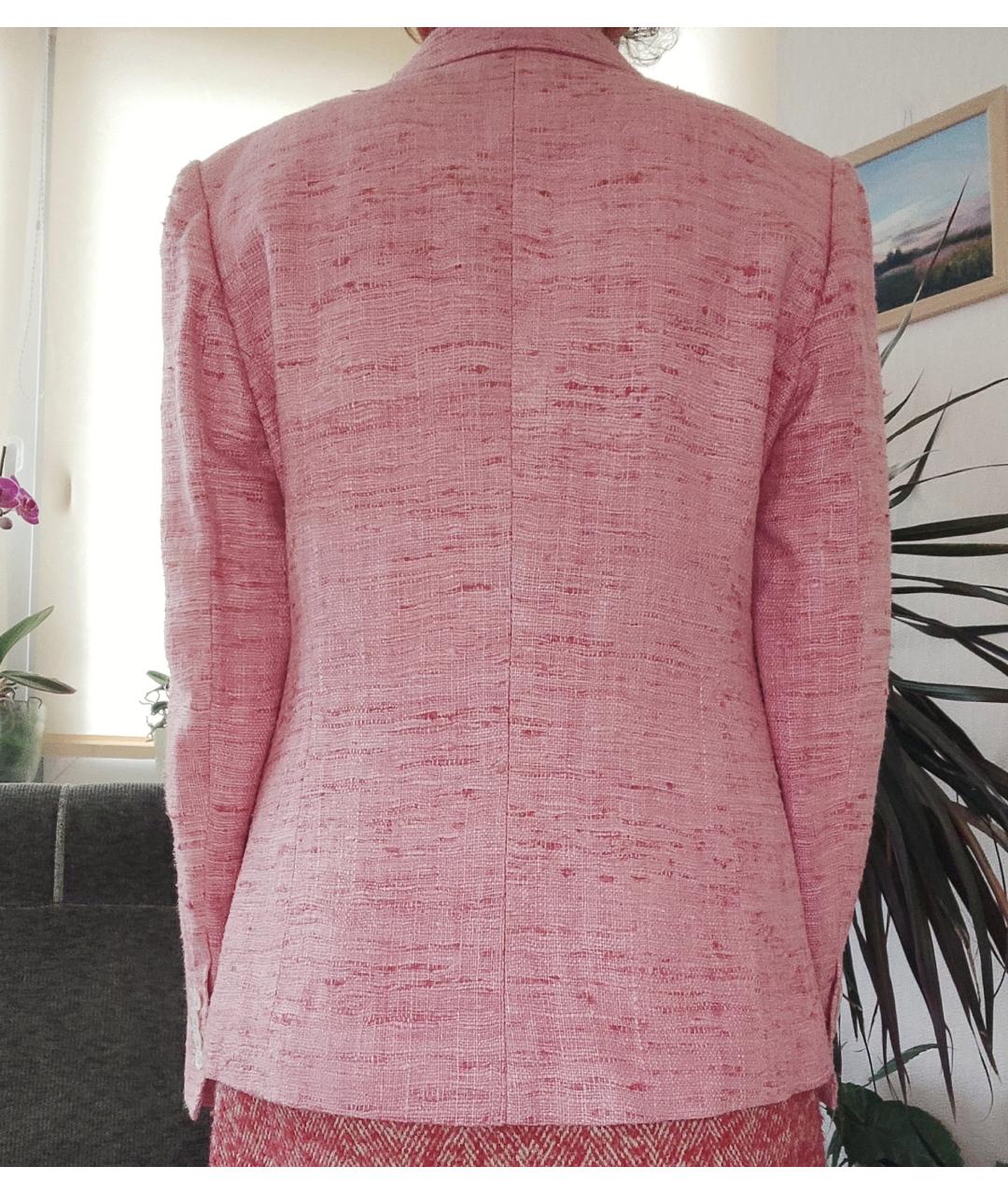 KITON Розовый шелковый жакет/пиджак, фото 2