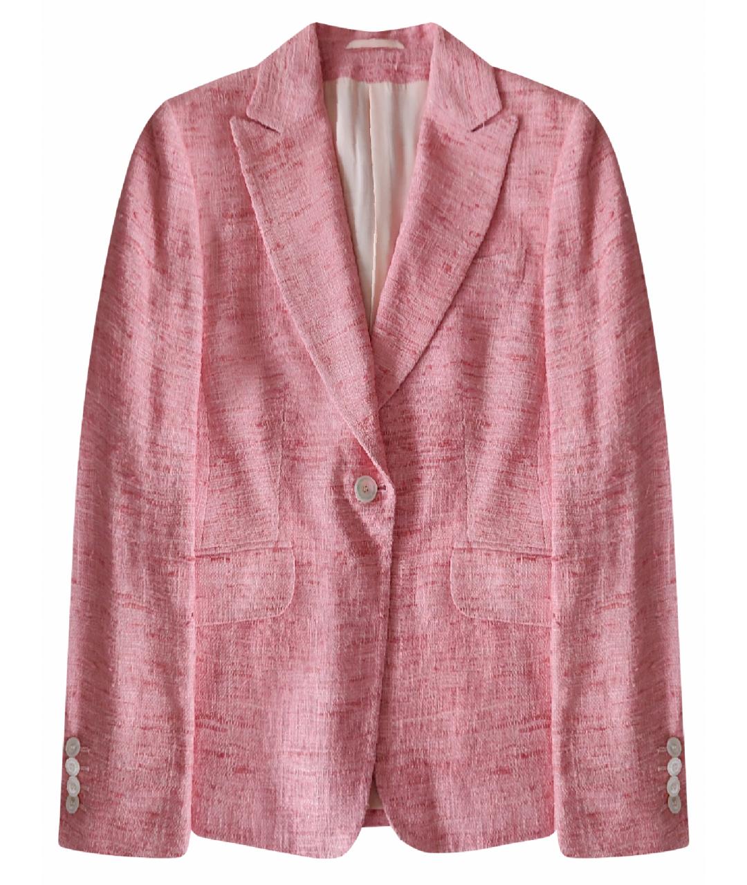 KITON Розовый шелковый жакет/пиджак, фото 1