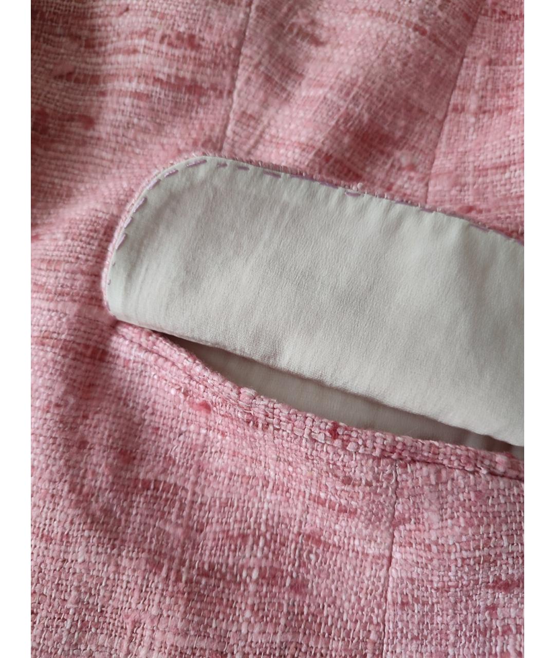 KITON Розовый шелковый жакет/пиджак, фото 9