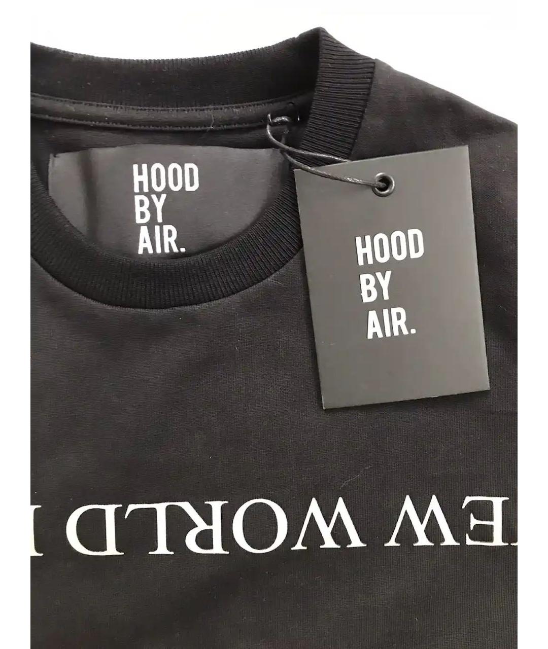HOOD BY AIR Черная хлопковая футболка, фото 5