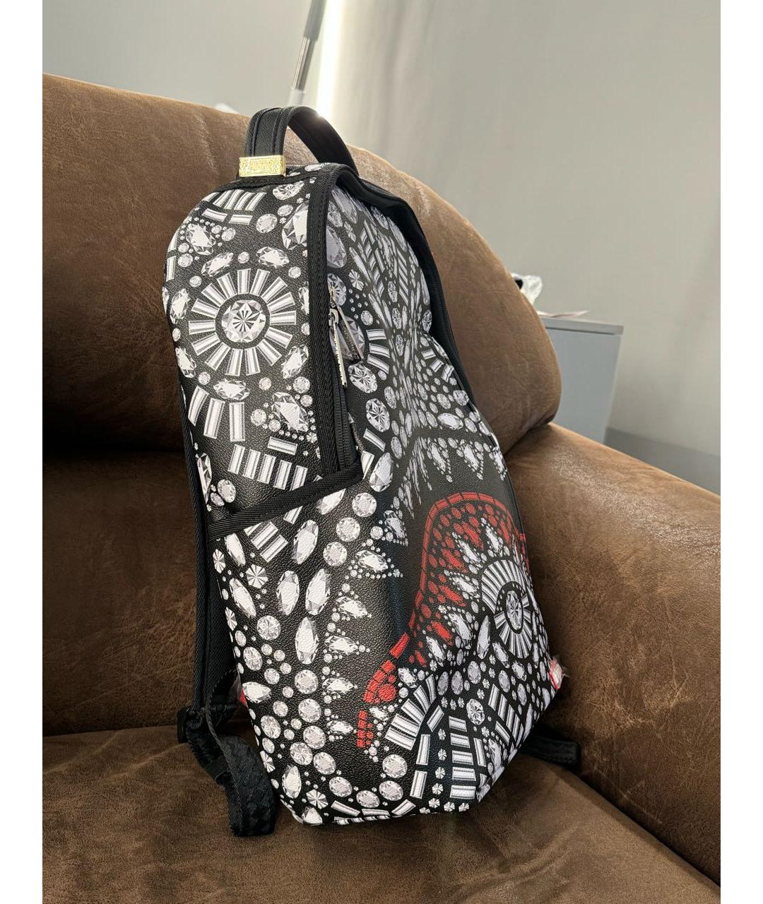 SPRAYGROUND Черный рюкзак из искусственной кожи, фото 2