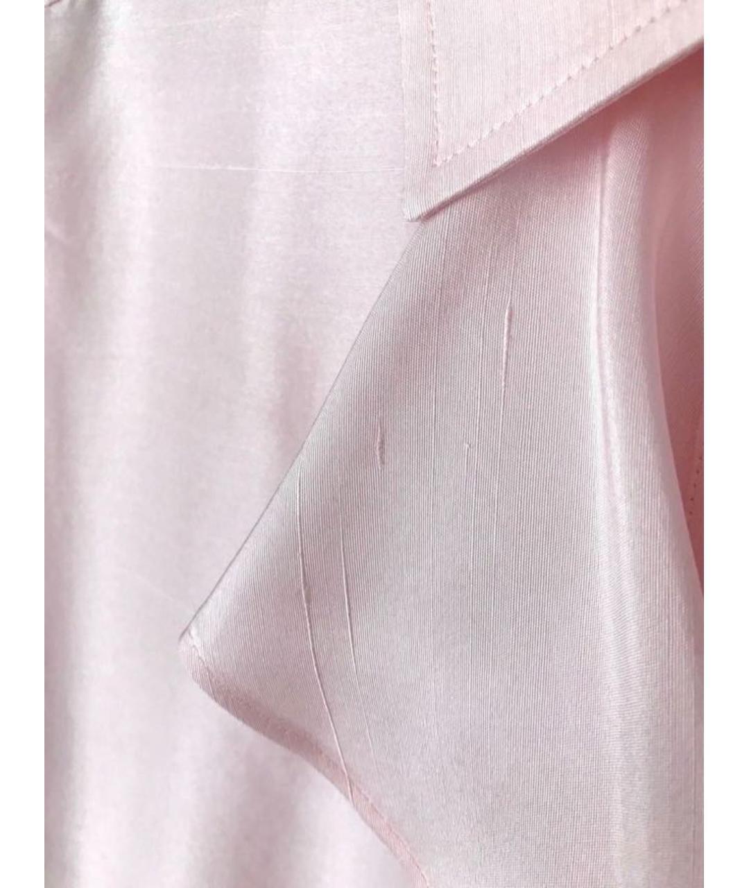 MAX MARA Розовая шелковая блузы, фото 5