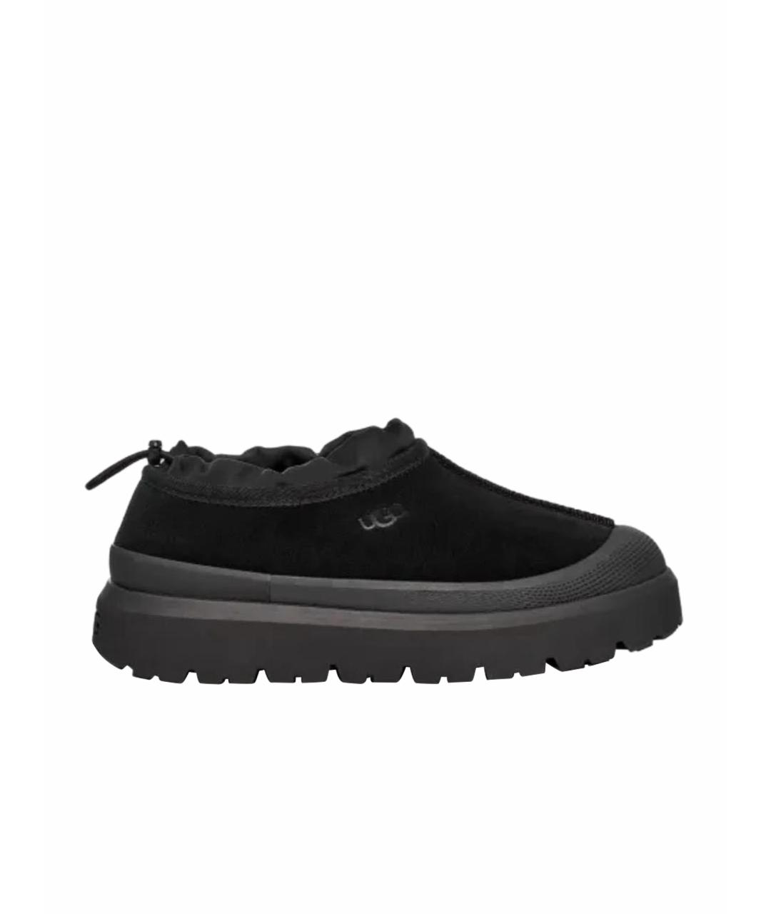 UGG AUSTRALIA Черные замшевые низкие ботинки, фото 1