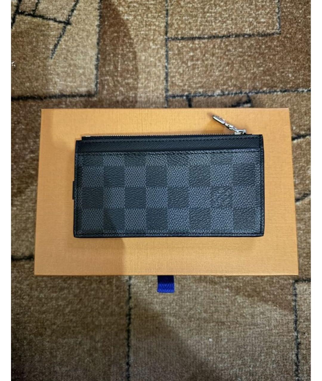 LOUIS VUITTON Черный кардхолдер, фото 2