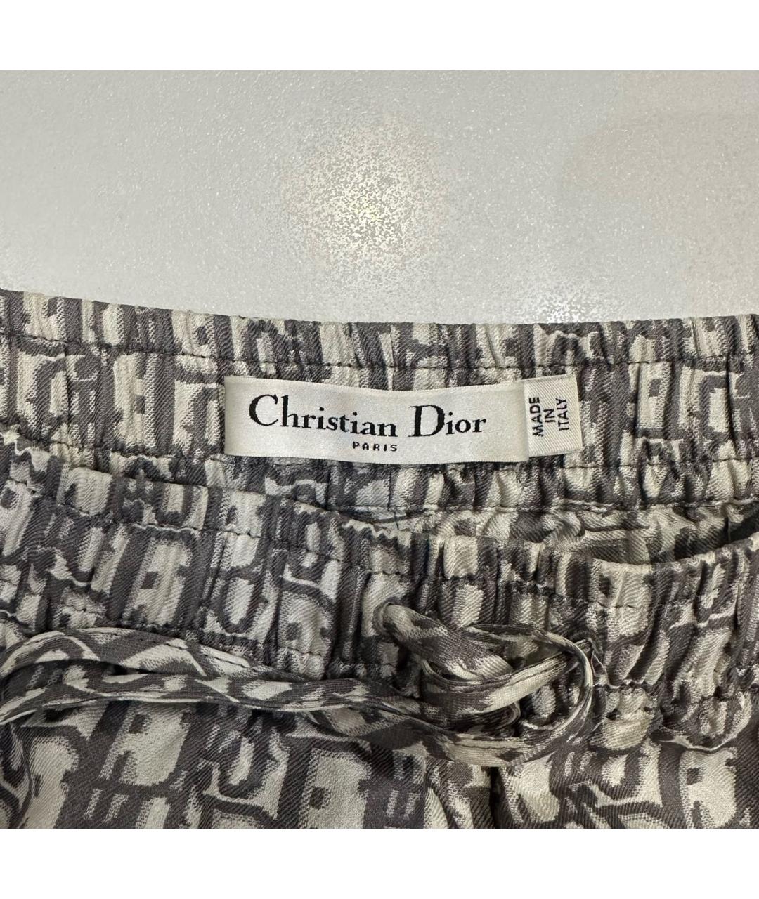CHRISTIAN DIOR PRE-OWNED Серые шелковые шорты, фото 3