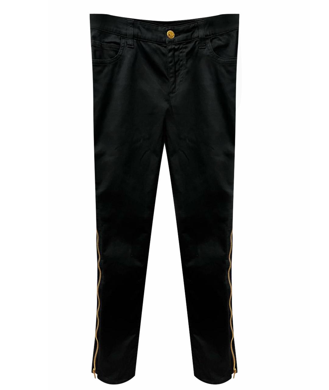 LOUIS VUITTON Черные хлопко-эластановые брюки узкие, фото 1