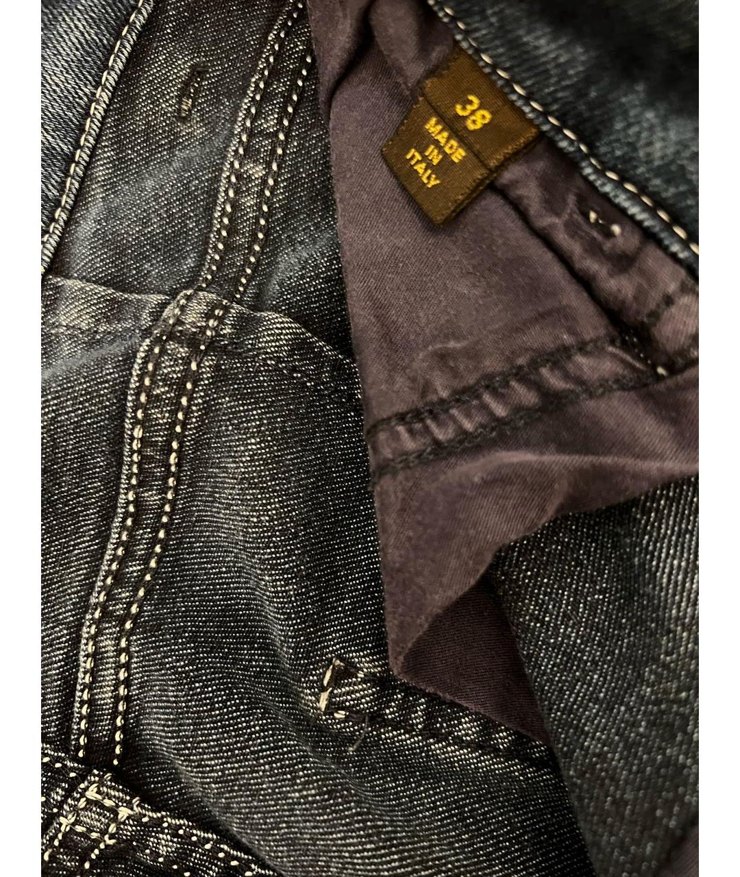 LOUIS VUITTON Синие хлопко-эластановые джинсы слим, фото 8