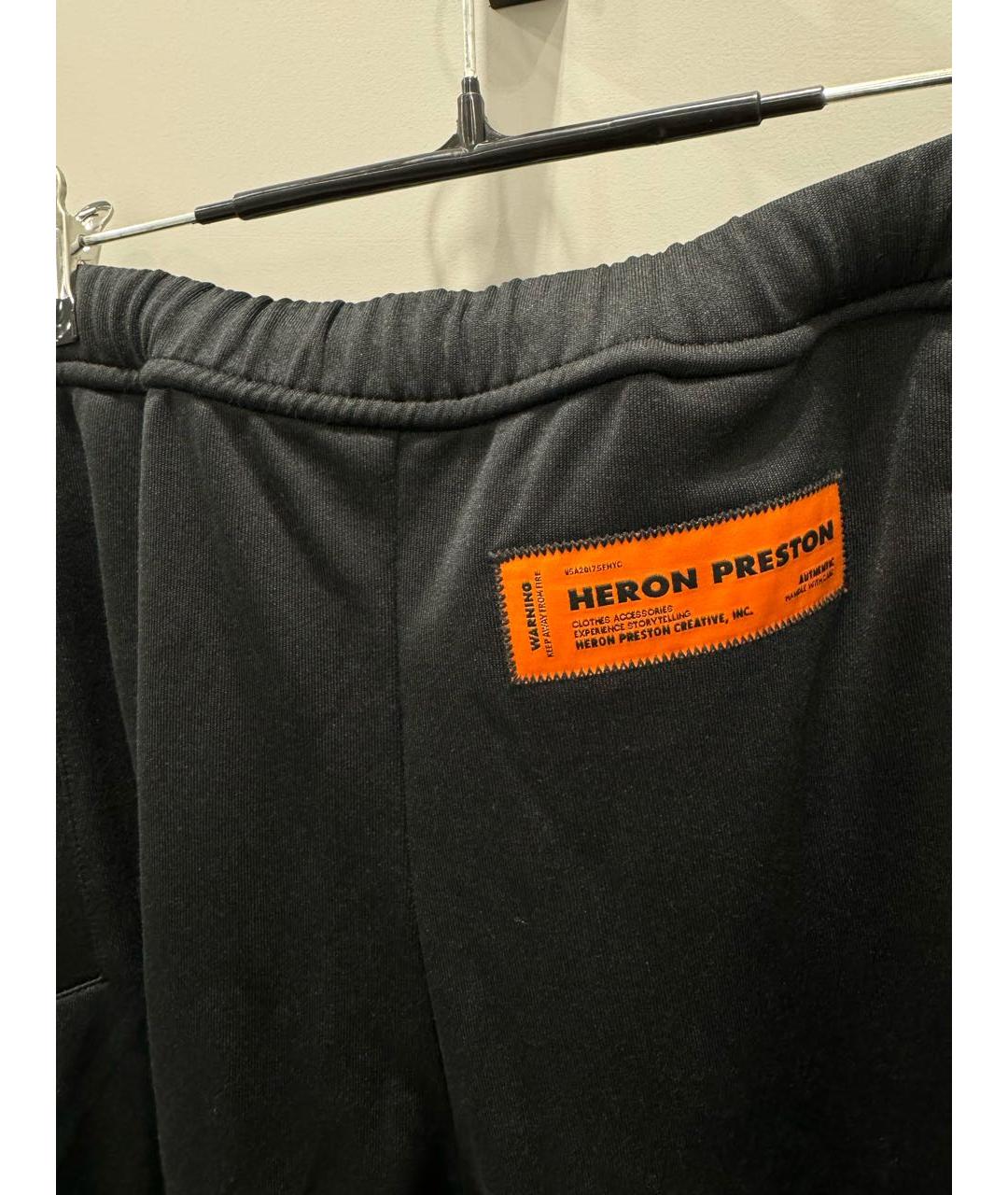 HERON PRESTON Черные полиэстеровые спортивные брюки и шорты, фото 4