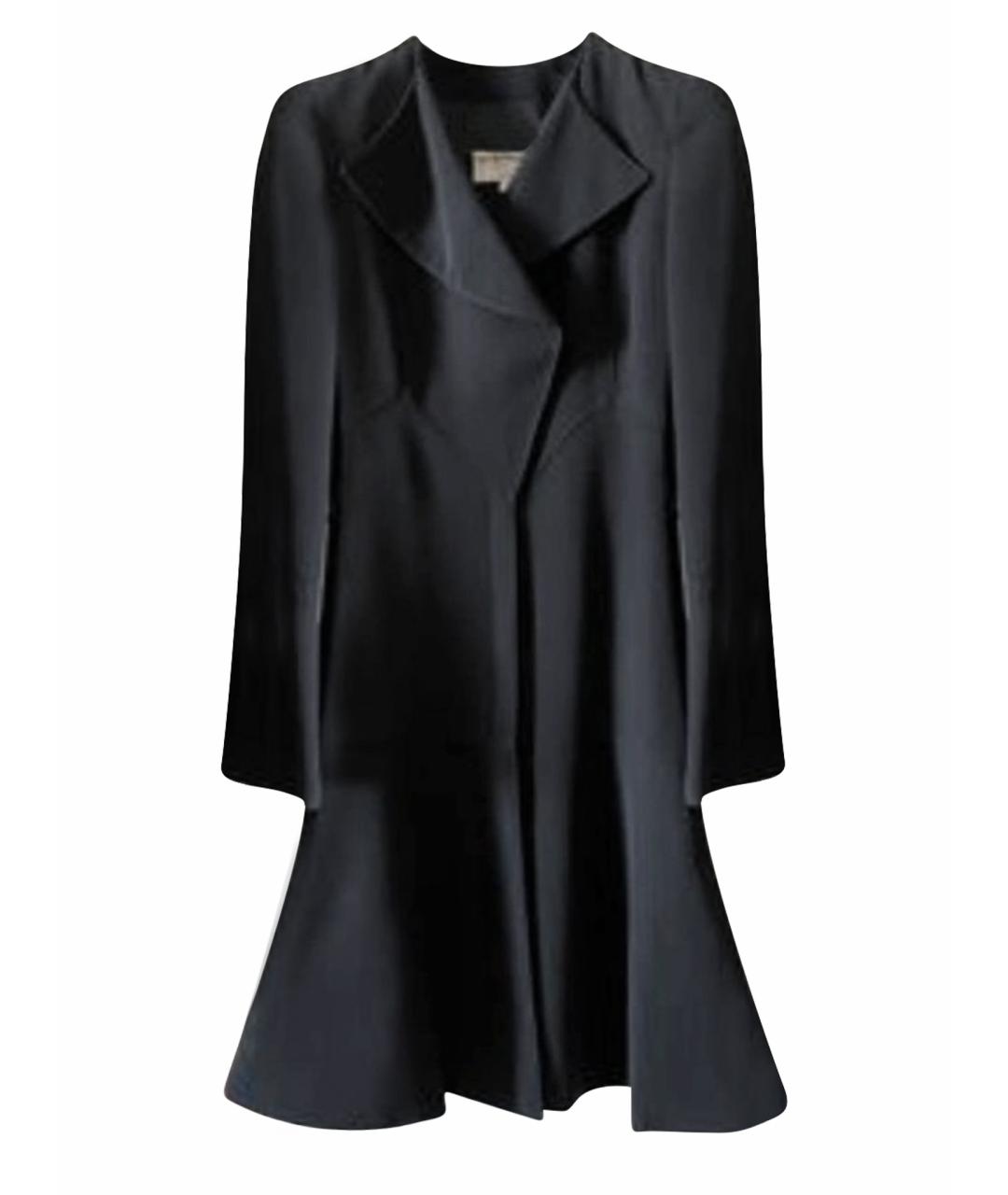 EMPORIO ARMANI Черное полиэстеровое пальто, фото 1