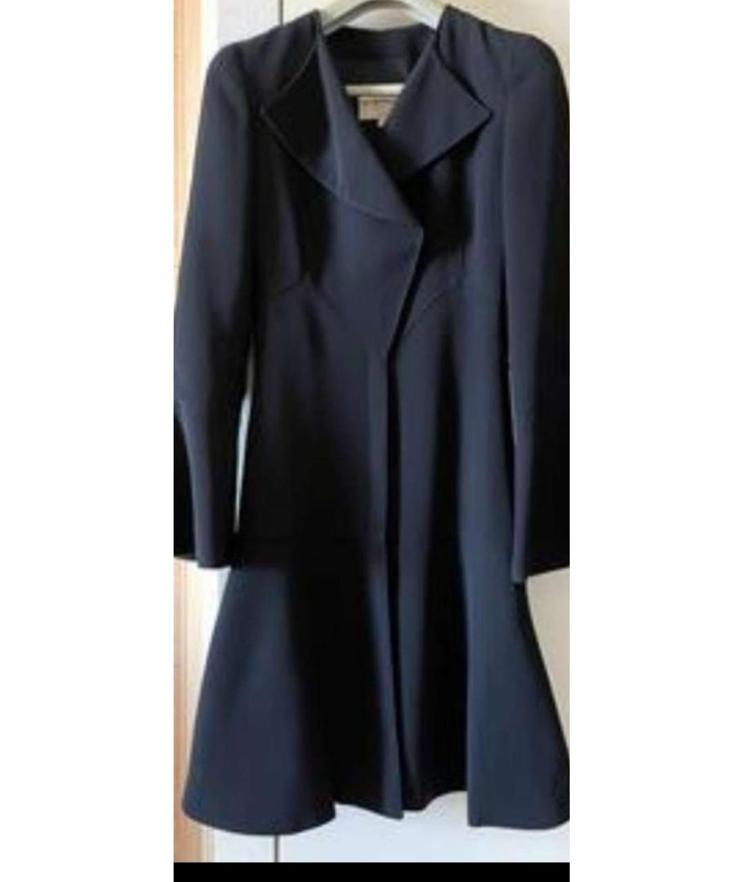 EMPORIO ARMANI Черное полиэстеровое пальто, фото 6