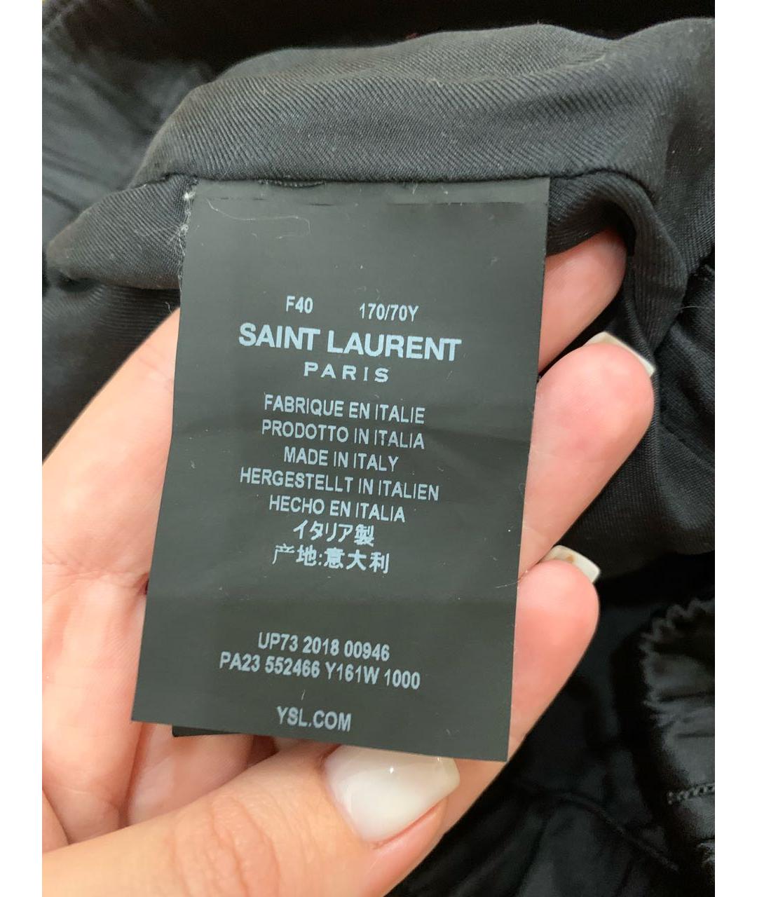 SAINT LAURENT Черные шорты, фото 6