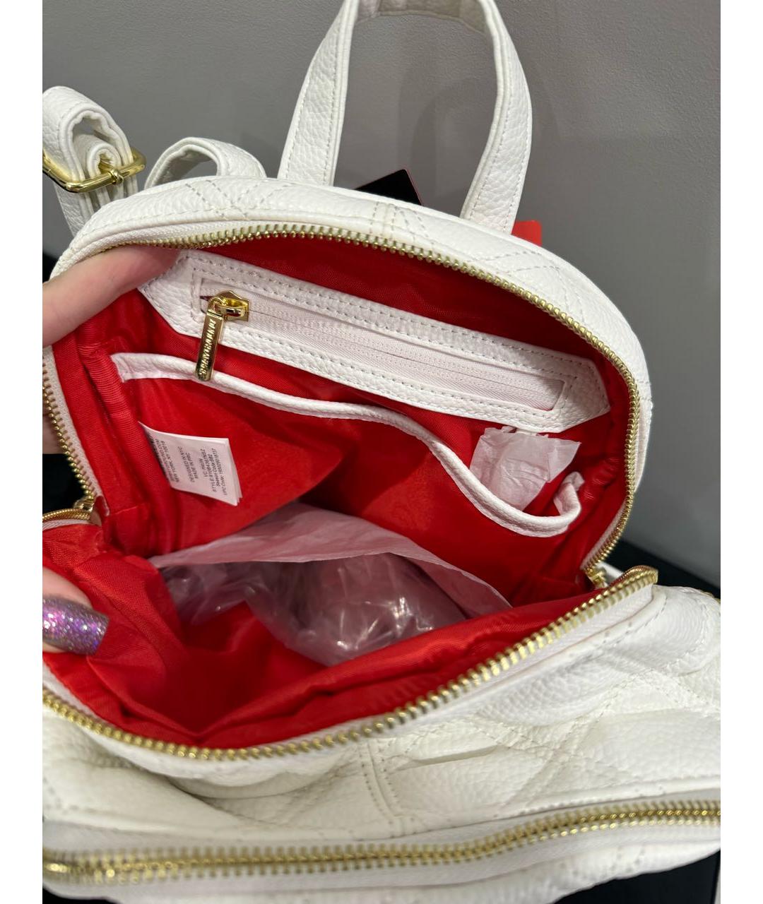 SPRAYGROUND Белый рюкзак из искусственной кожи, фото 5