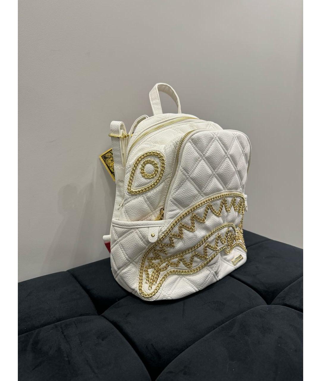 SPRAYGROUND Белый рюкзак из искусственной кожи, фото 2