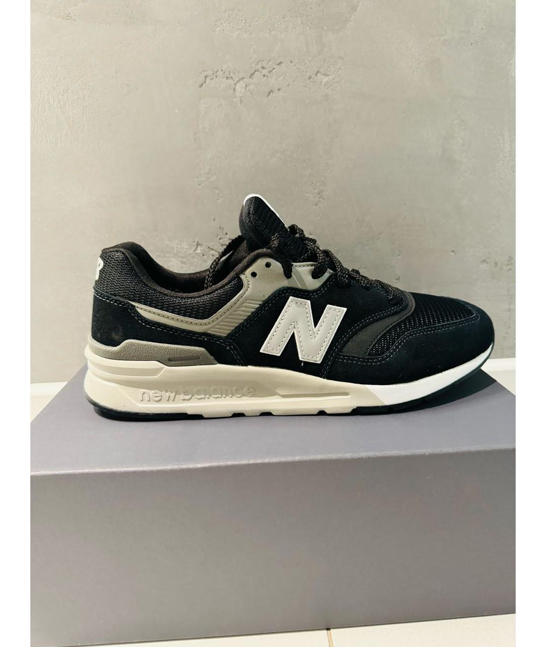 NEW BALANCE Черные замшевые низкие кроссовки / кеды, фото 9