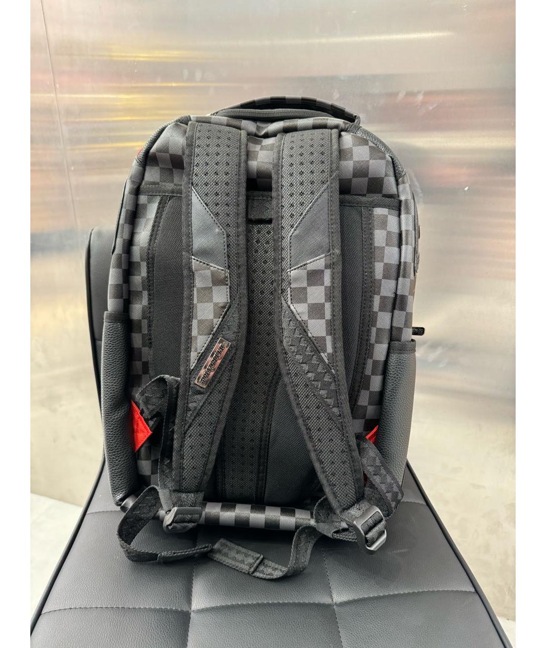 SPRAYGROUND Черный рюкзак из искусственной кожи, фото 3