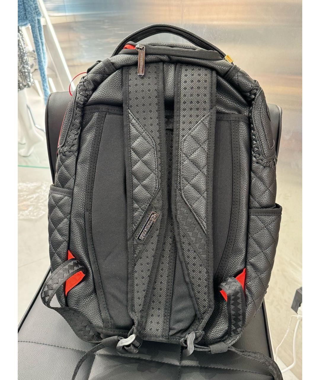 SPRAYGROUND Черный рюкзак из искусственной кожи, фото 3
