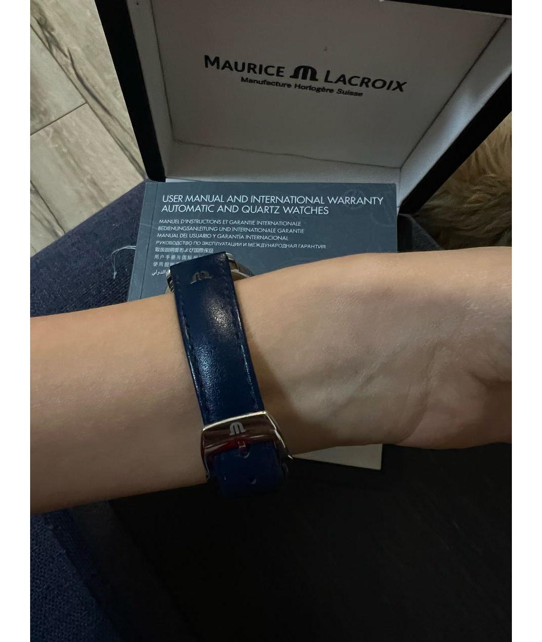 MAURICE LACROIX Темно-синие часы, фото 4