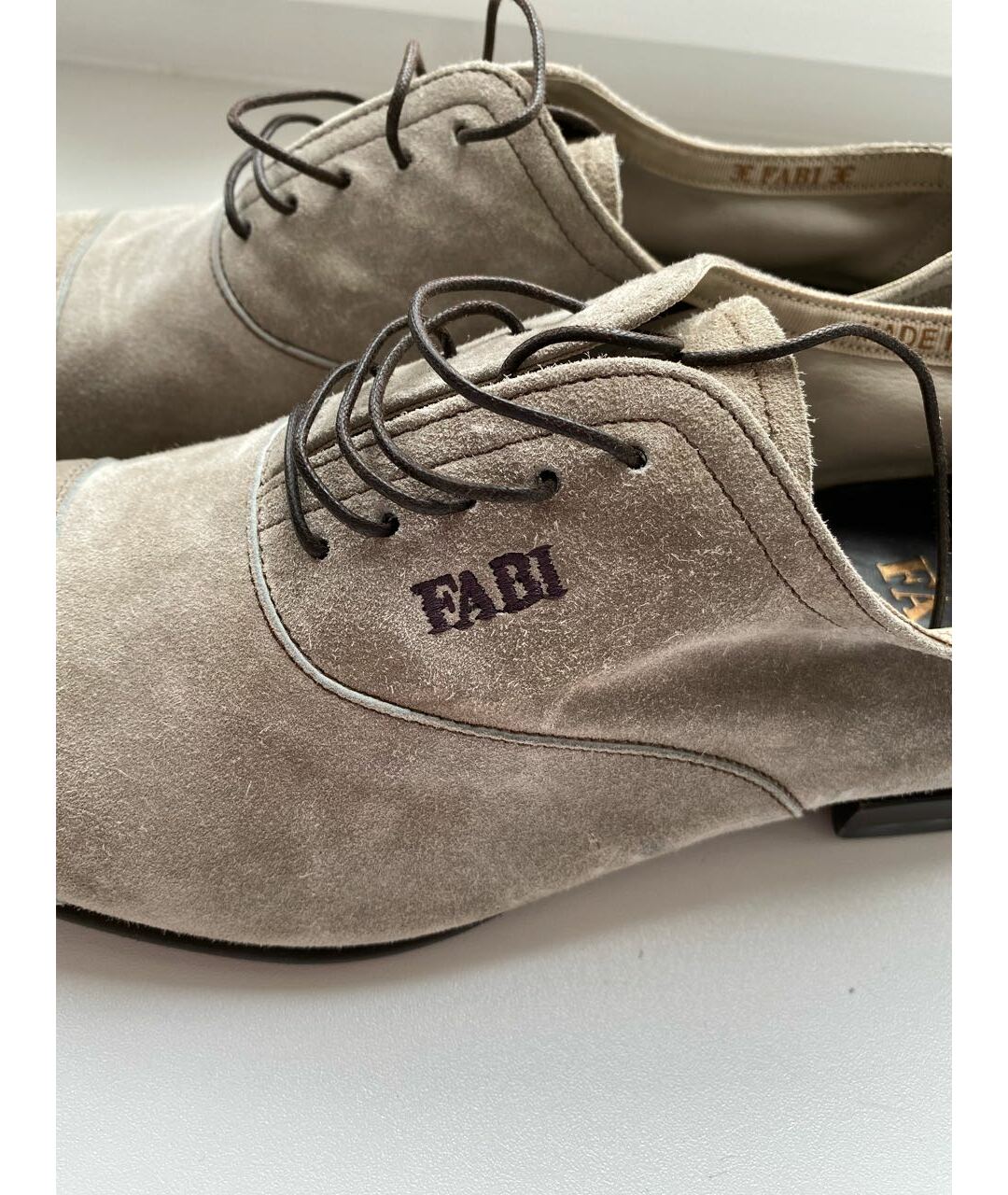 FABI Серые замшевые туфли, фото 6