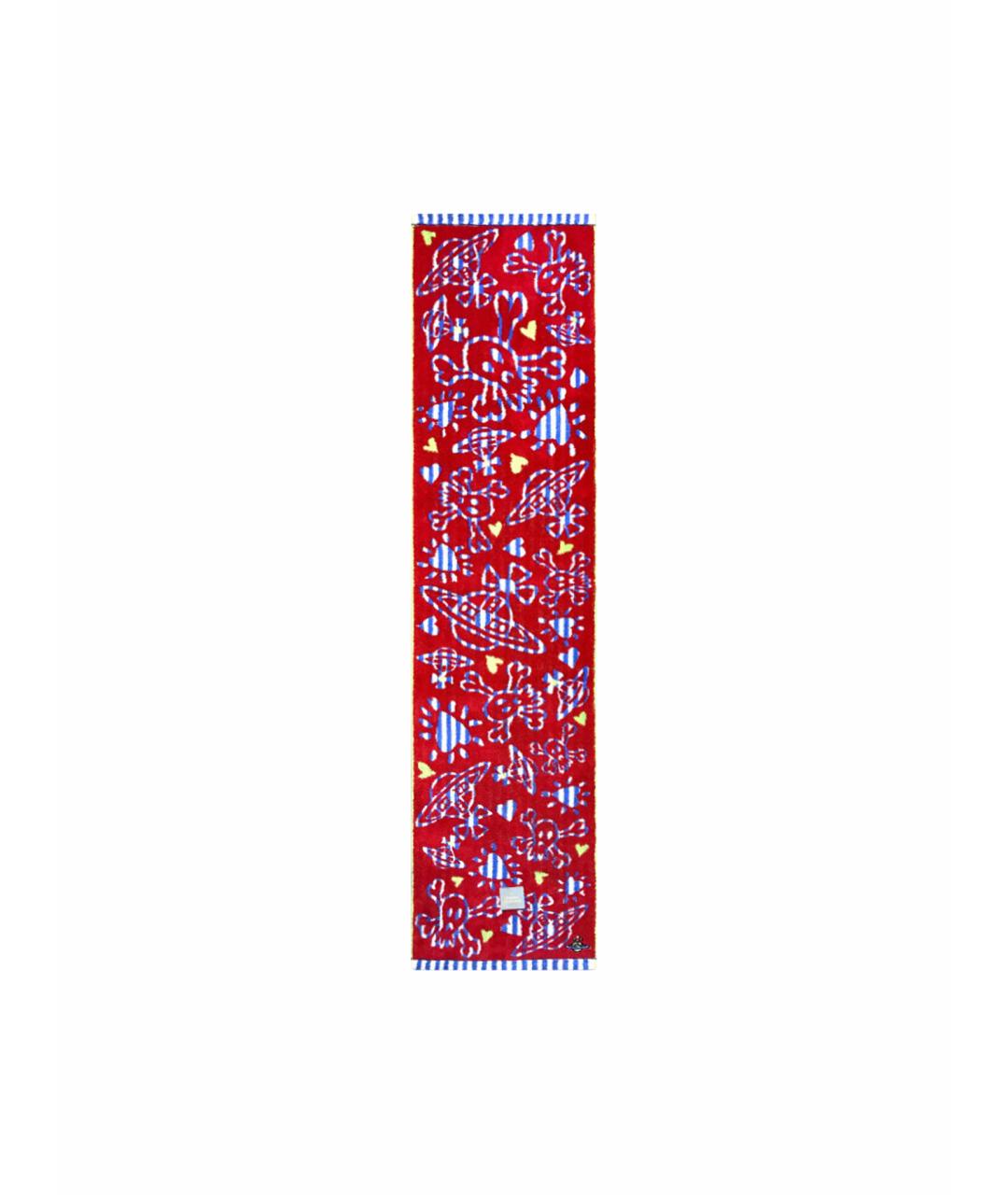 VIVIENNE WESTWOOD Красный хлопковый шарф, фото 1