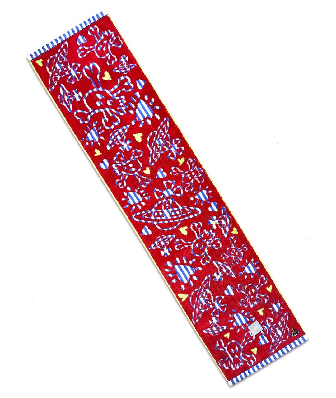 VIVIENNE WESTWOOD Красный хлопковый шарф, фото 5