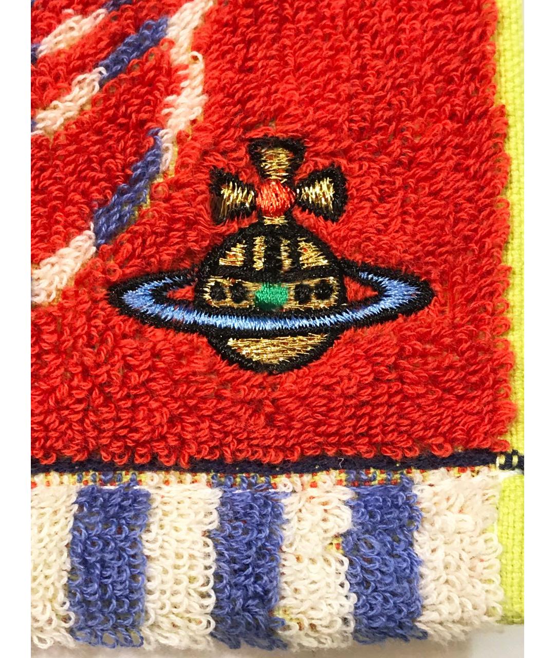 VIVIENNE WESTWOOD Красный хлопковый шарф, фото 4