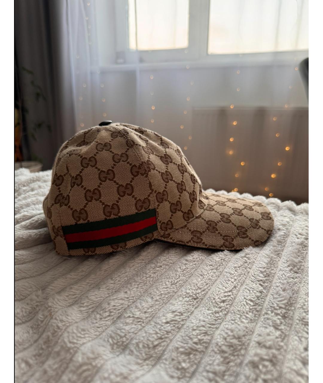 GUCCI Бежевая кепка, фото 3