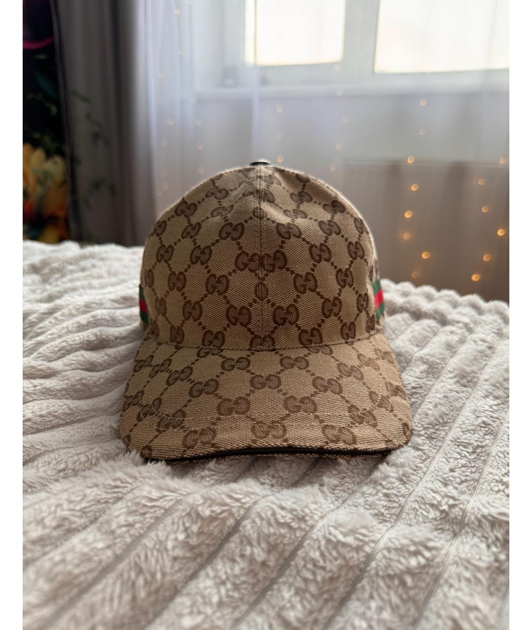 GUCCI Бежевая кепка, фото 2