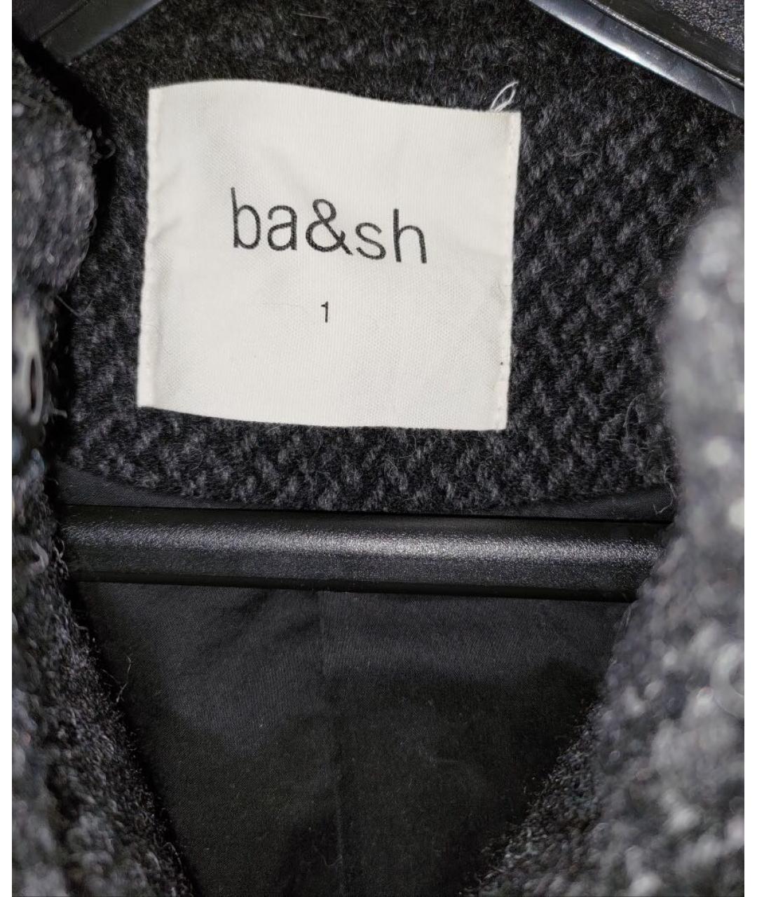 BA&SH Антрацитовое шерстяное пальто, фото 8