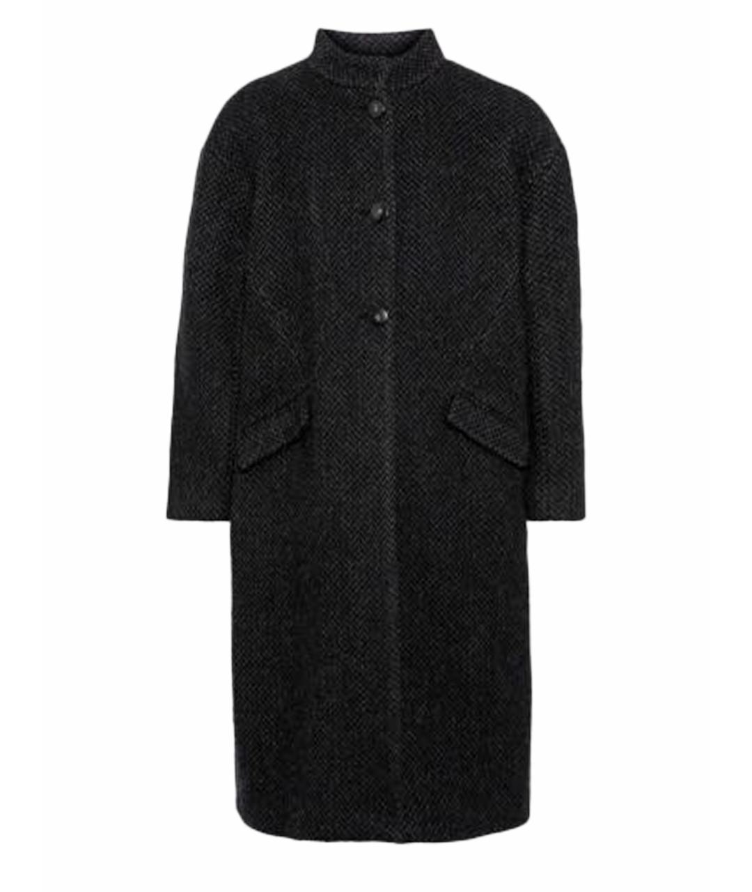 BA&SH Антрацитовое шерстяное пальто, фото 1