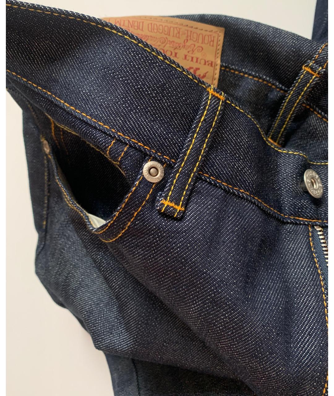 STUSSY Синие хлопковые прямые джинсы, фото 6
