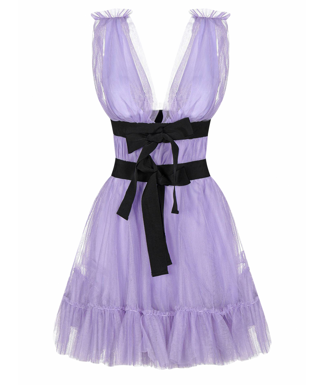 BROGNANO Фиолетовое полиамидовое повседневное платье, фото 1