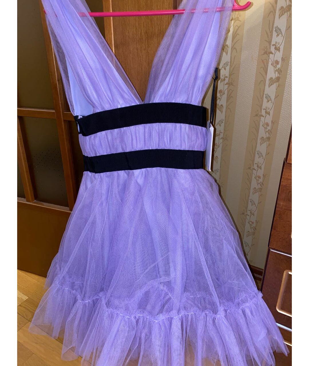 BROGNANO Фиолетовое полиамидовое повседневное платье, фото 2