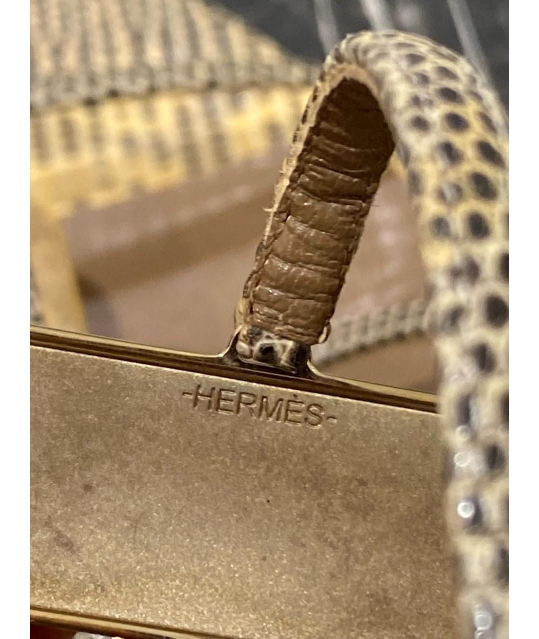 HERMES PRE-OWNED Хаки сандалии из экзотической кожи, фото 7