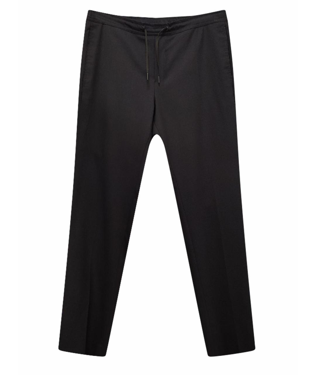 SANDRO Темно-синие шерстяные прямые брюки, фото 1