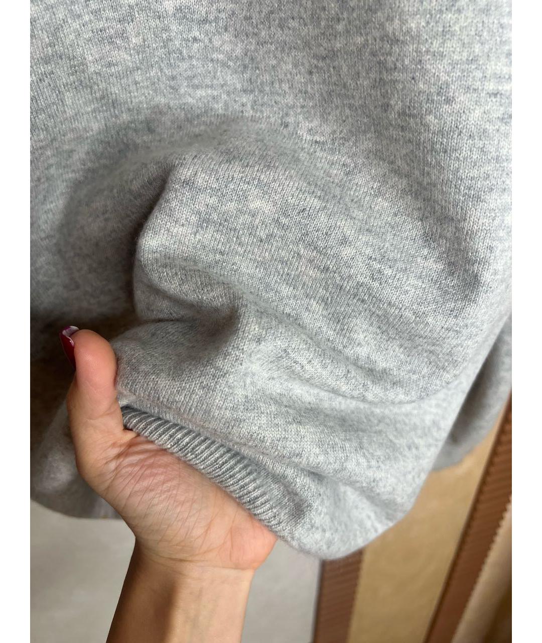 BRUNELLO CUCINELLI Серый кашемировый джемпер / свитер, фото 6
