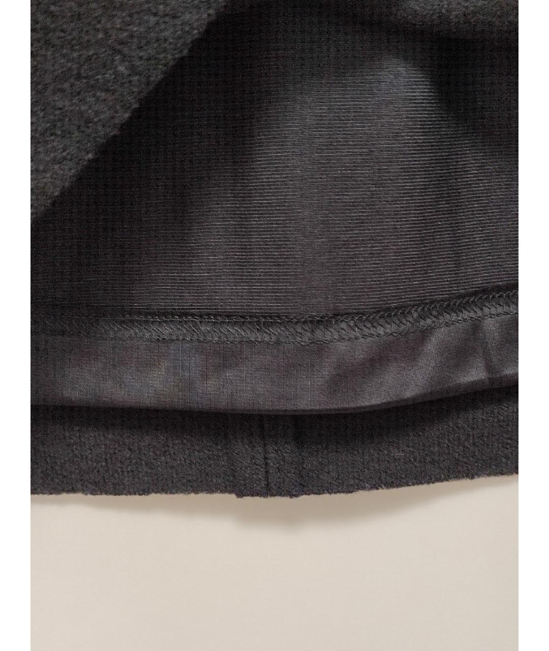 MARC CAIN Черная шерстяная юбка мини, фото 7