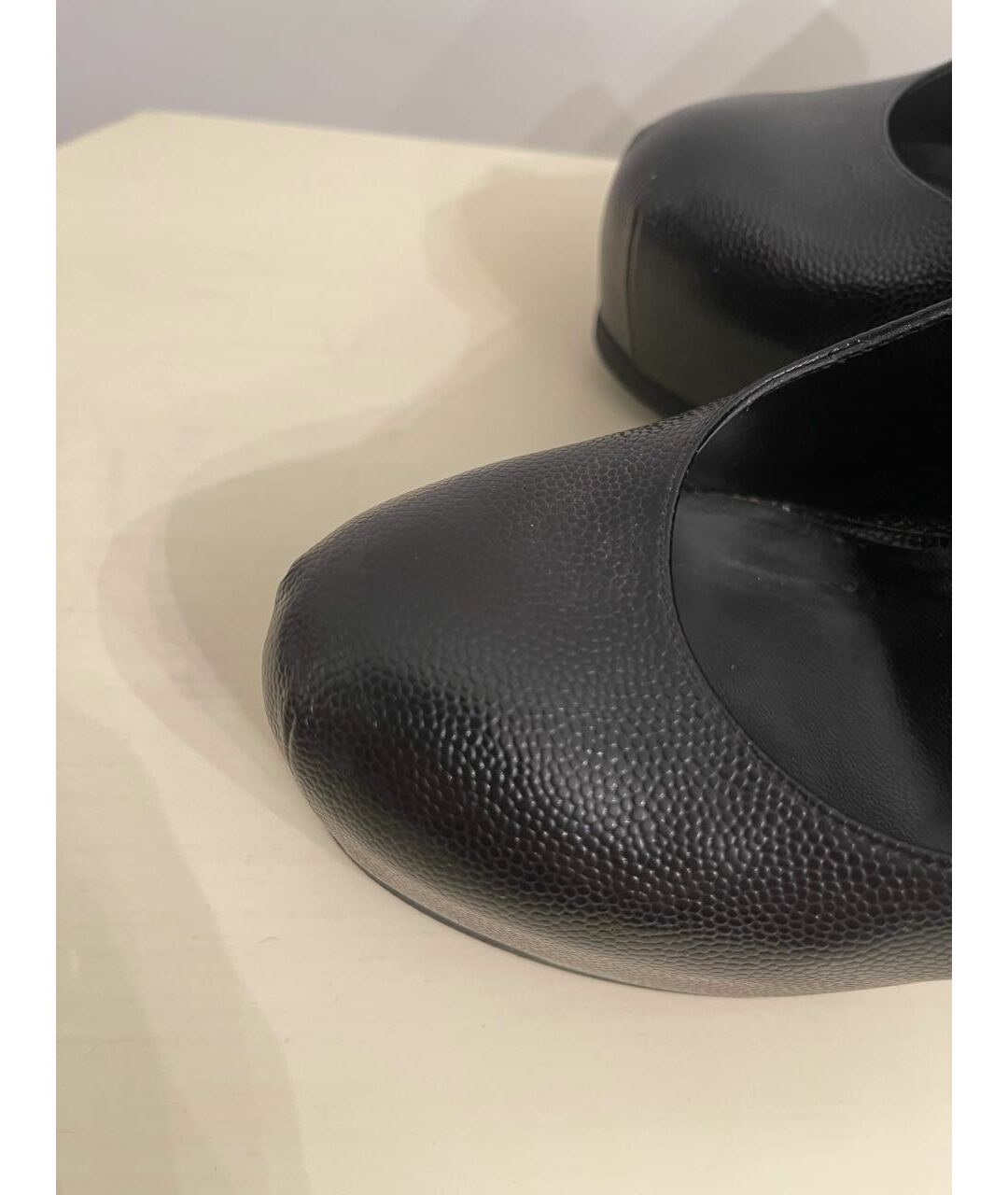 SAINT LAURENT Черные кожаные туфли, фото 7