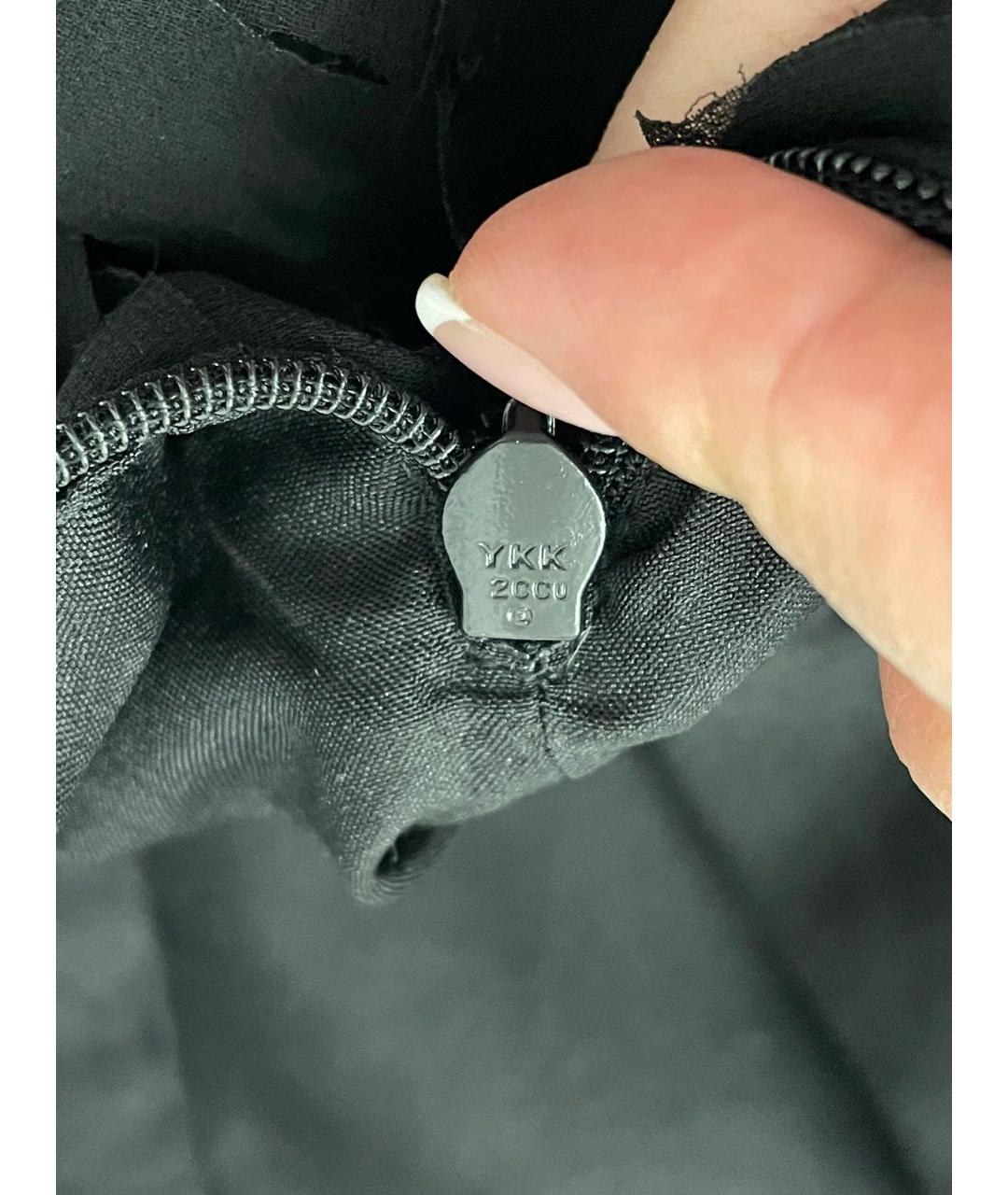 PATRIZIA PEPE Черная полиэстеровая юбка-шорты, фото 3