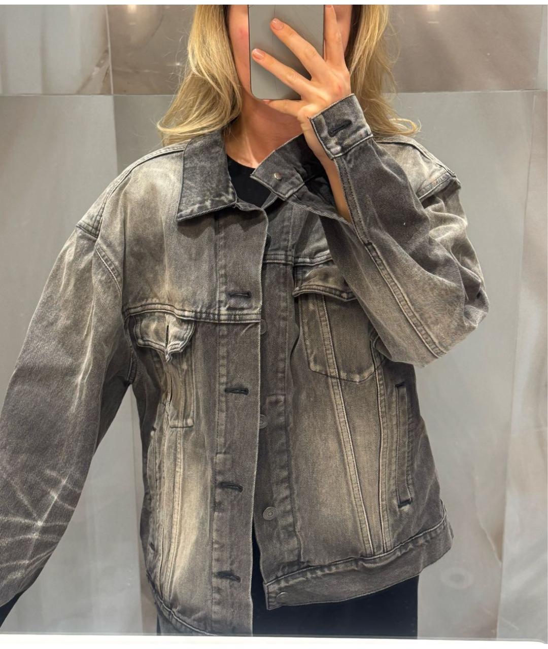 BALENCIAGA Серая деним куртка, фото 8