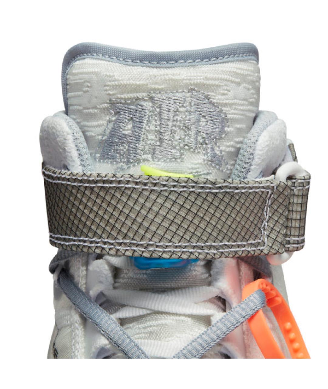 NIKE X OFF-WHITE Белые синтетические высокие кроссовки / кеды, фото 8