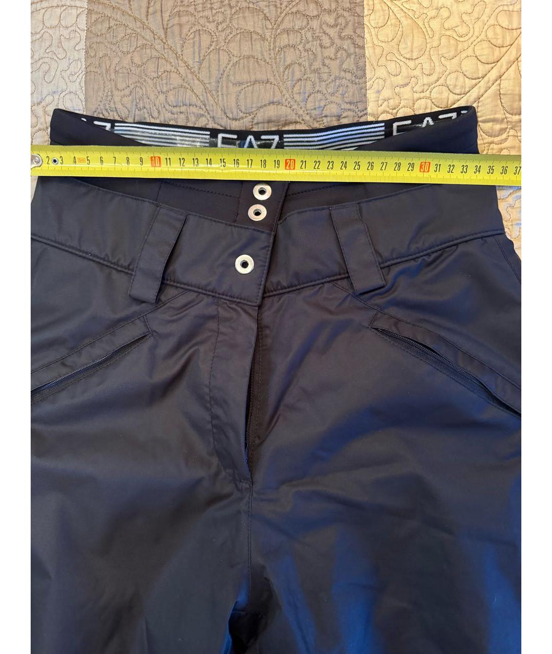EA7 Черные полиэстеровые спортивные брюки и шорты, фото 8