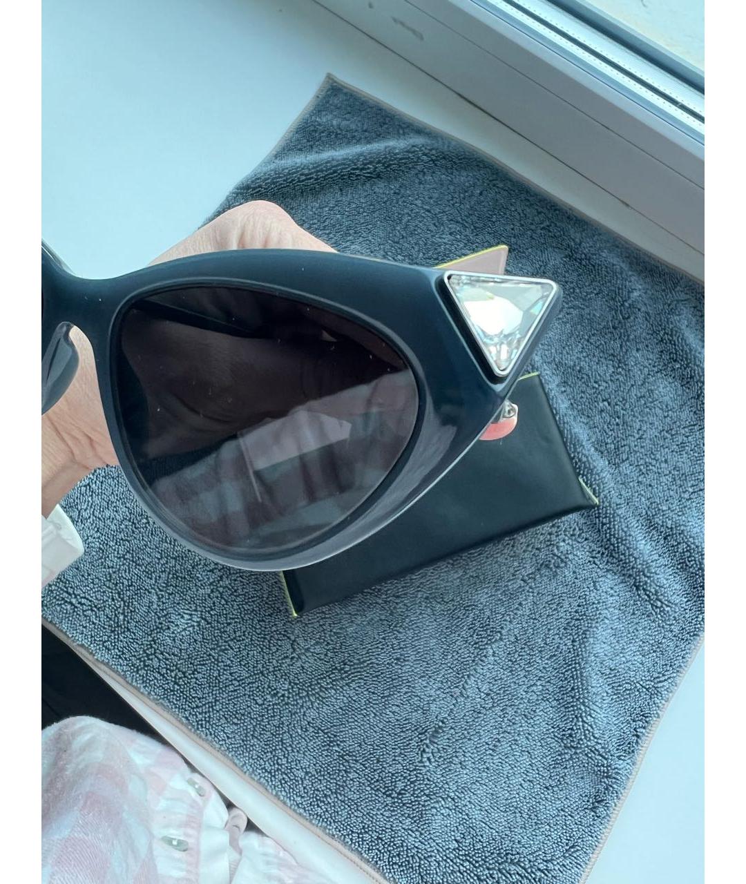 FENDI Синие пластиковые солнцезащитные очки, фото 2
