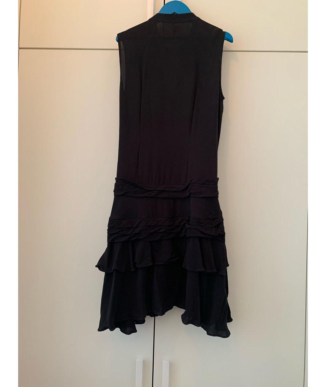 MICHAEL KORS Черное шифоновое коктейльное платье, фото 2